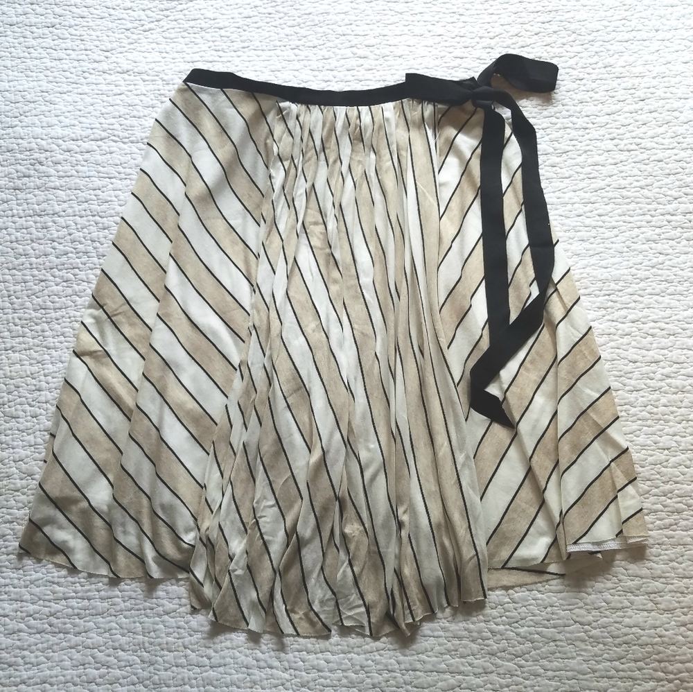 PII by Poleci Striped Wrap Skirt